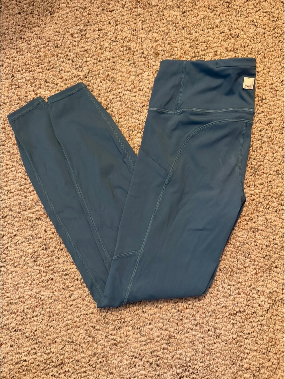 Vuori medium blue ankle length legging